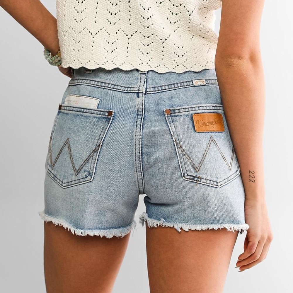 🆕 wrangler x billabong Showdown Cut-Off Short Size 25 - Picture 2 of 6